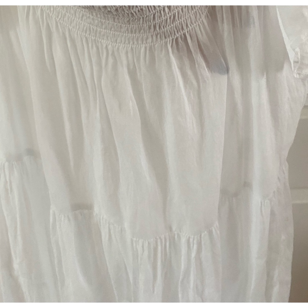 J. Crew White Smocked Dress - Picture 2 of 4